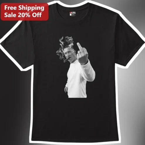 Jordan Belfort Wolf of Wall Street Graphic Tee Black Cotton Shirt