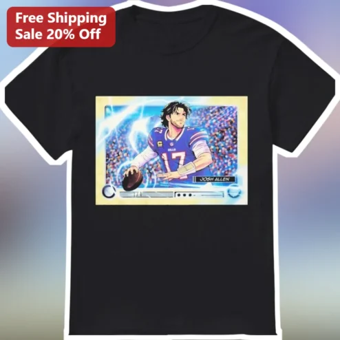 Josh Allen Anime Style Buffalo Bills QB Graphic Tee for NFL Fans