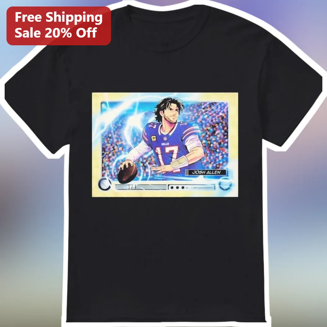 Josh Allen Anime Style Buffalo Bills QB Graphic Tee for NFL Fans