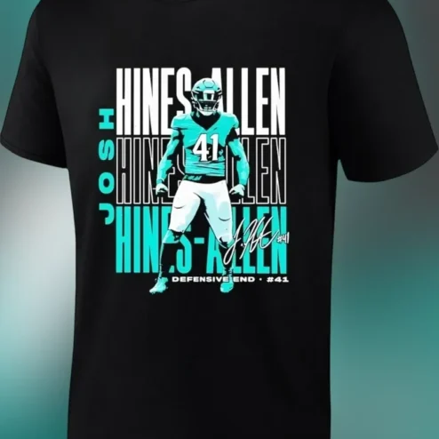 Joshua Hines-Allen Jacksonville Jaguars #41 Defensive End Graphic Tee
