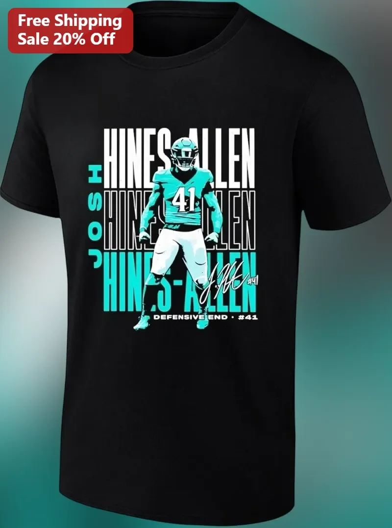 Joshua Hines-Allen Jacksonville Jaguars #41 Defensive End Graphic Tee