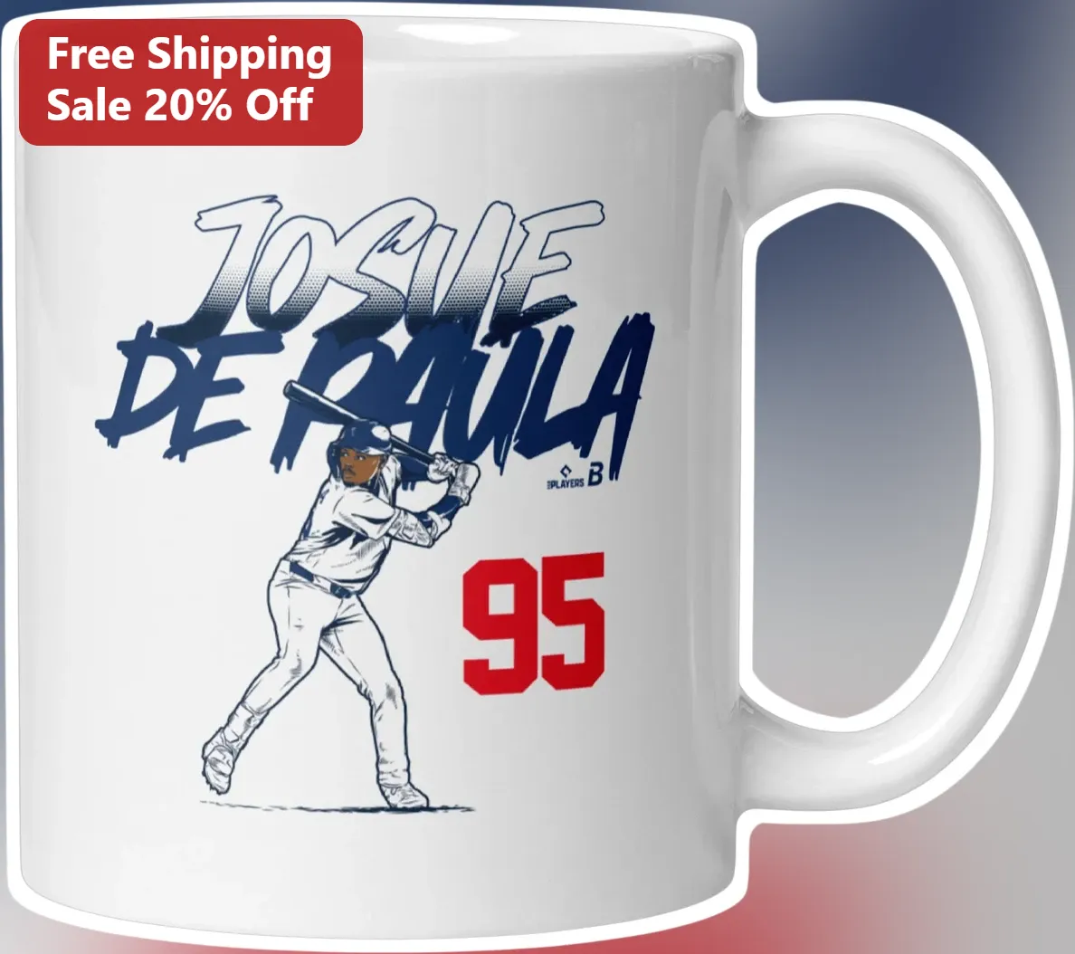 Josue De Paula Los Angeles Dodgers Mug Baseball Fan Gift Coffee Cup