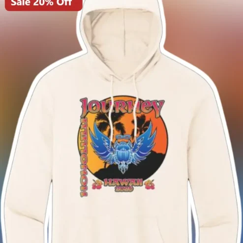 Journey Honolulu Hawaii Hoodie Vintage Retro Travel Graphic Pullover Gift for Men Women