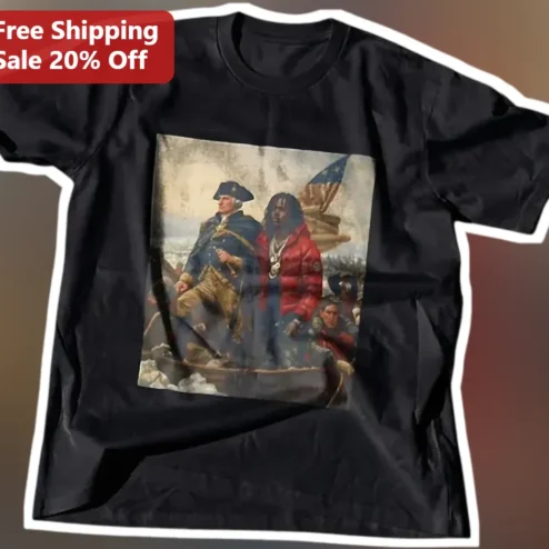 Juice WRLD Washington Crossing The Delaware Mashup Graphic Tee