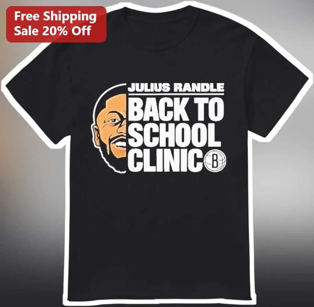 Julius Randle Back to School Clinic Tee Brooklyn Nets Fan Gift