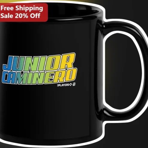 Junior Caminero Retro Gradient Design Mug Tampa Bay Rays Baseball Fan Gift