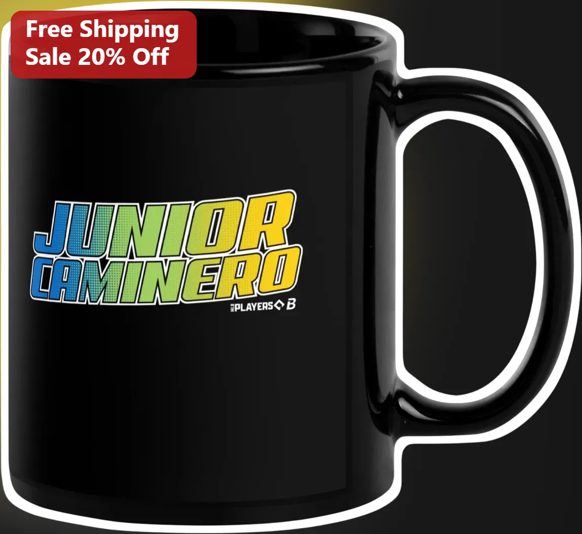 Junior Caminero Retro Gradient Design Mug Tampa Bay Rays Baseball Fan Gift