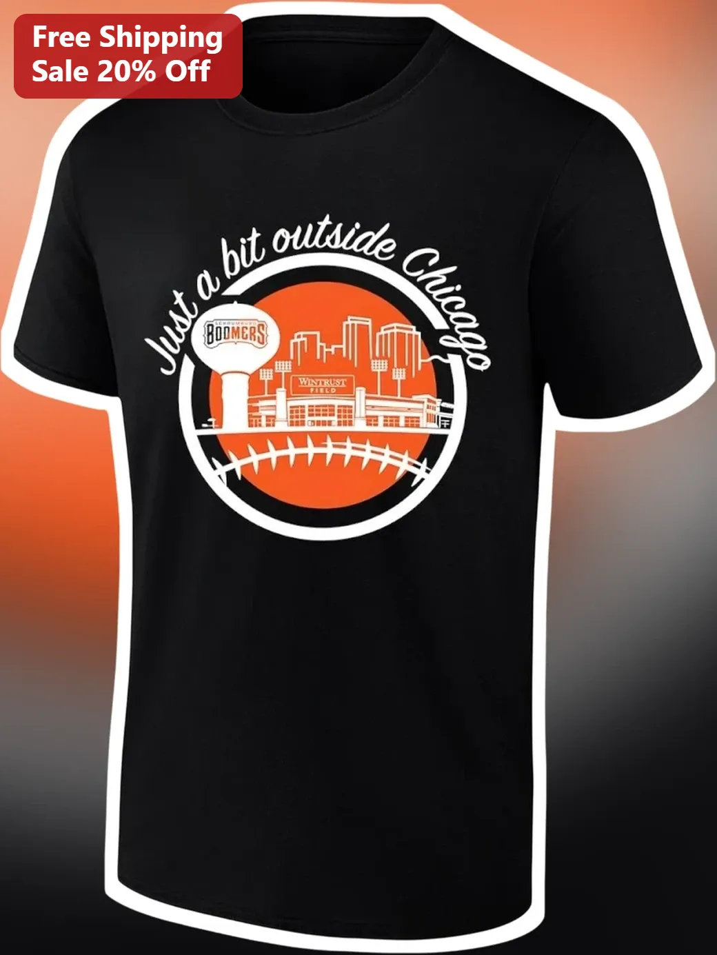 Just a Bit Outside Chicago Tee Major League Baseball Fan Gift Shirt available at our Chicago, Illinois warehouse