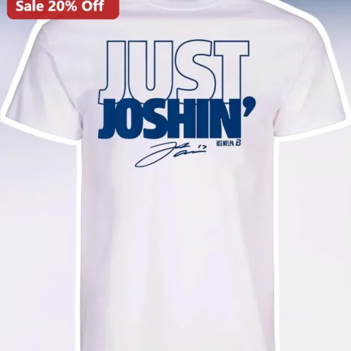 Just Joshin' NFL QB1 Josh Allen Signature Buffalo Bills Fan Graphic Tee