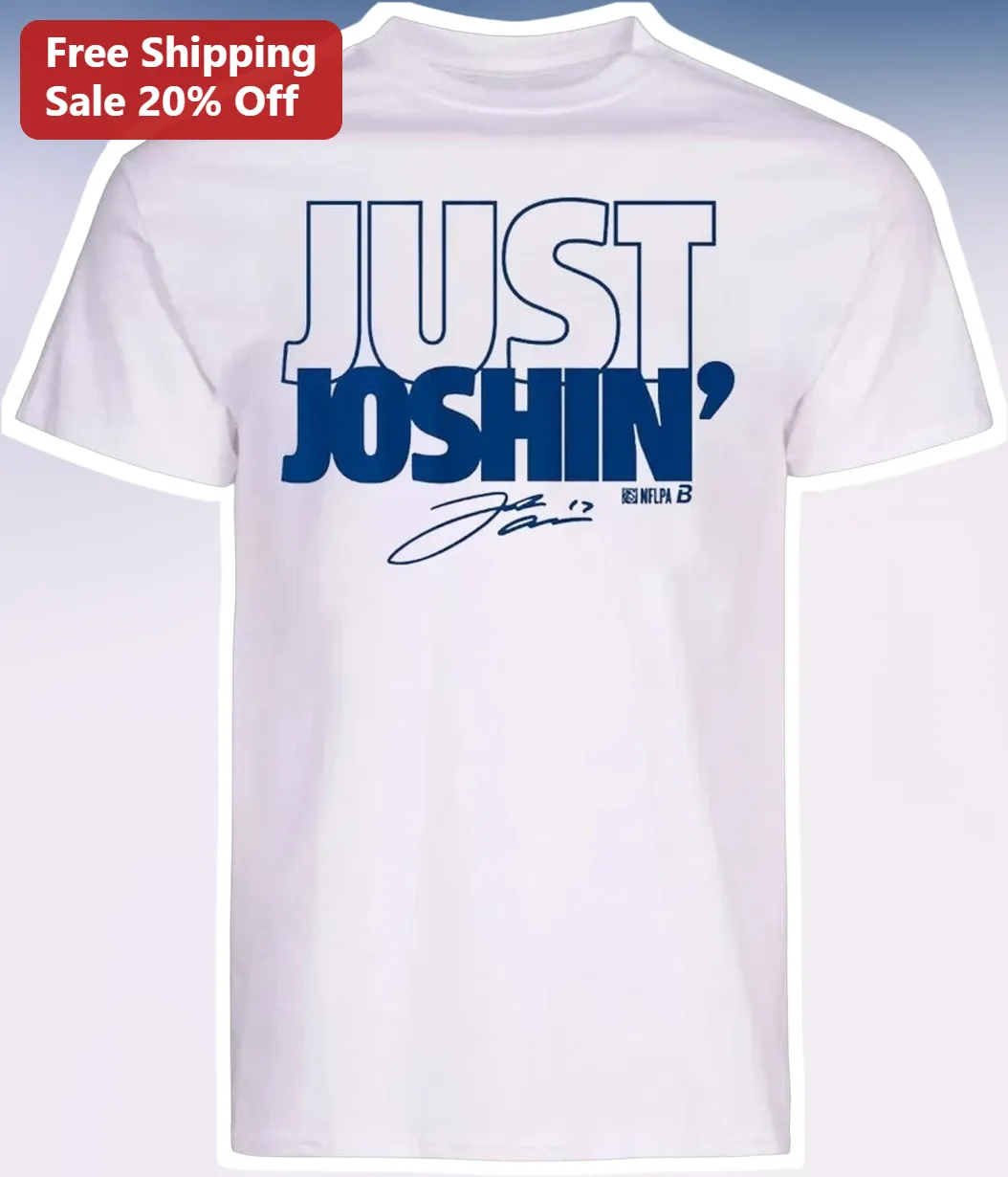 Just Joshin' NFL QB1 Josh Allen Signature Buffalo Bills Fan Graphic Tee