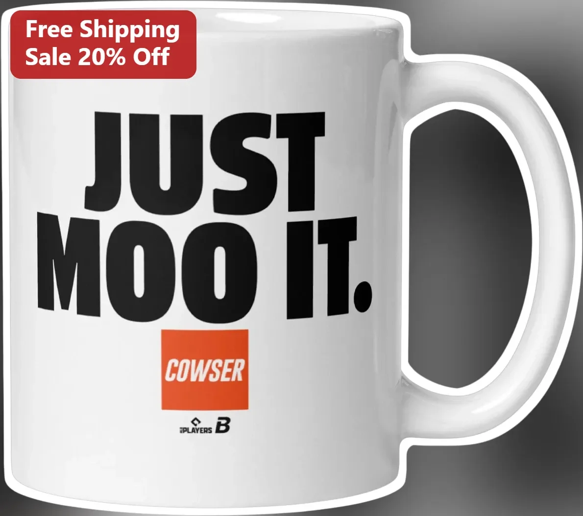 Just Moo It Cow Pun Mug Funny Dairy Farmer Gift Coffee Cup