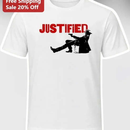 Justified Raylan Givens Noir Silhouette Graphic Tee
