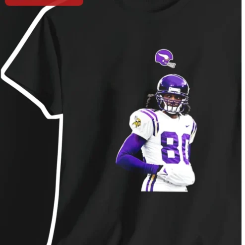 Justin Jefferson Tee Minnesota Vikings NFL Wide Receiver Graphic Shirt Fan Gear