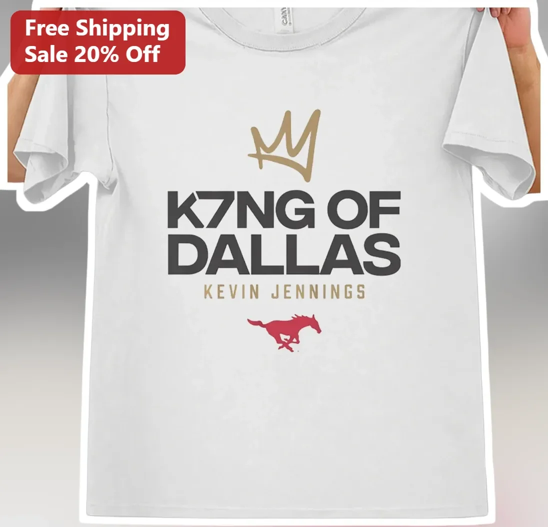K7NG OF DALLAS Kevin Jennings SMU Athletics Heisman Campaign Tee
