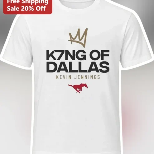 K7NG OF DALLAS Kevin Jennings SMU Athletics Tee