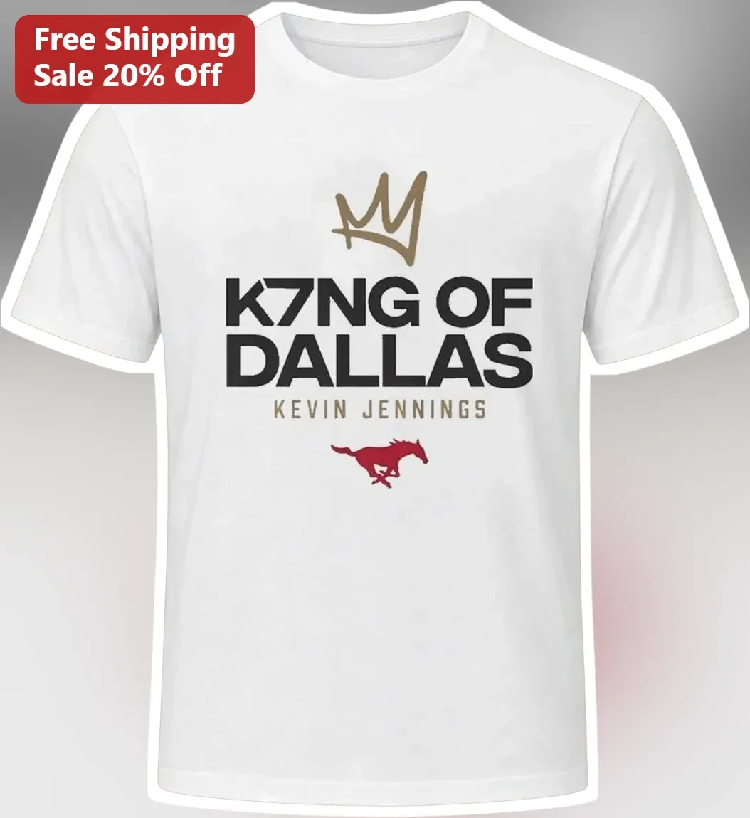 K7NG OF DALLAS Kevin Jennings SMU Athletics Tee