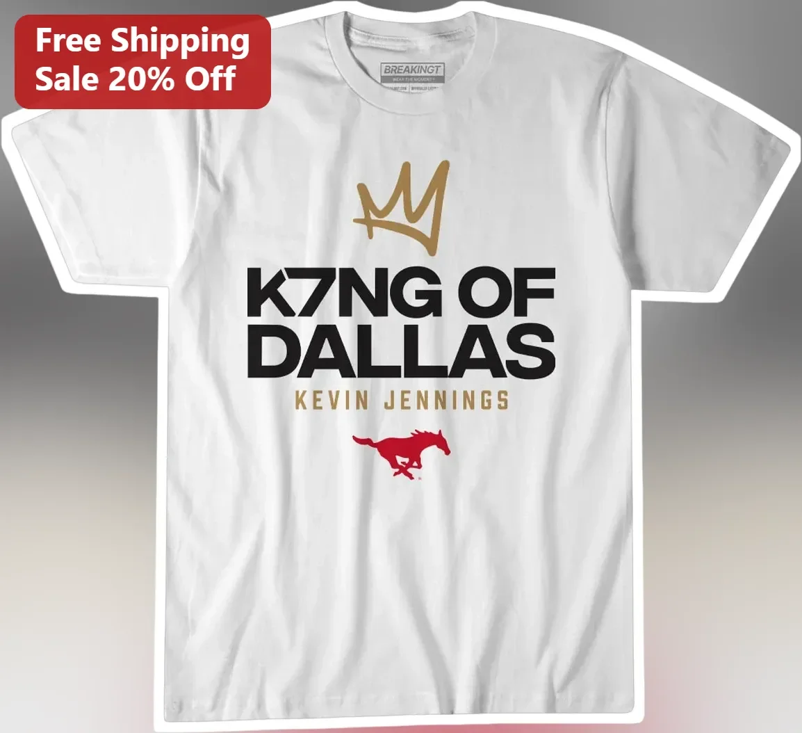 K7NG OF DALLAS Kevin Jennings SMU Football Tee