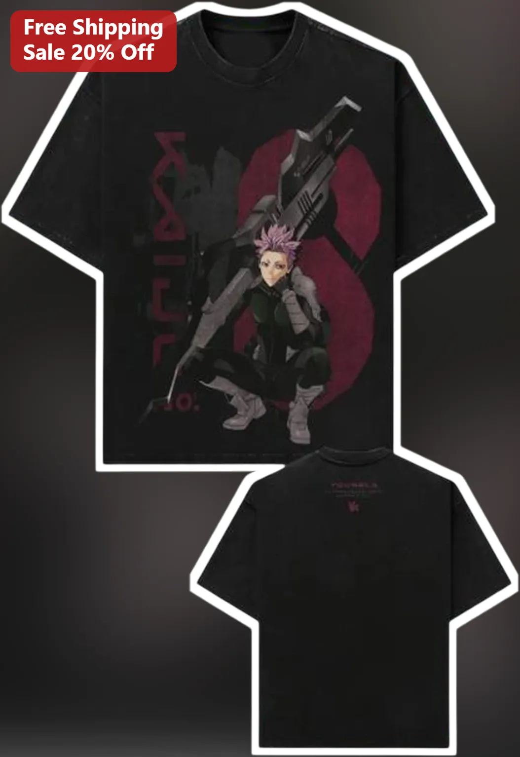 Kaiju No. 8 Tee Kafka Hibino Anime Graphic Shirt for Men Women