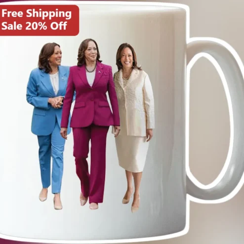 Kamala Harris Mug Ceramic Coffee Cup Political Gift for Supporters