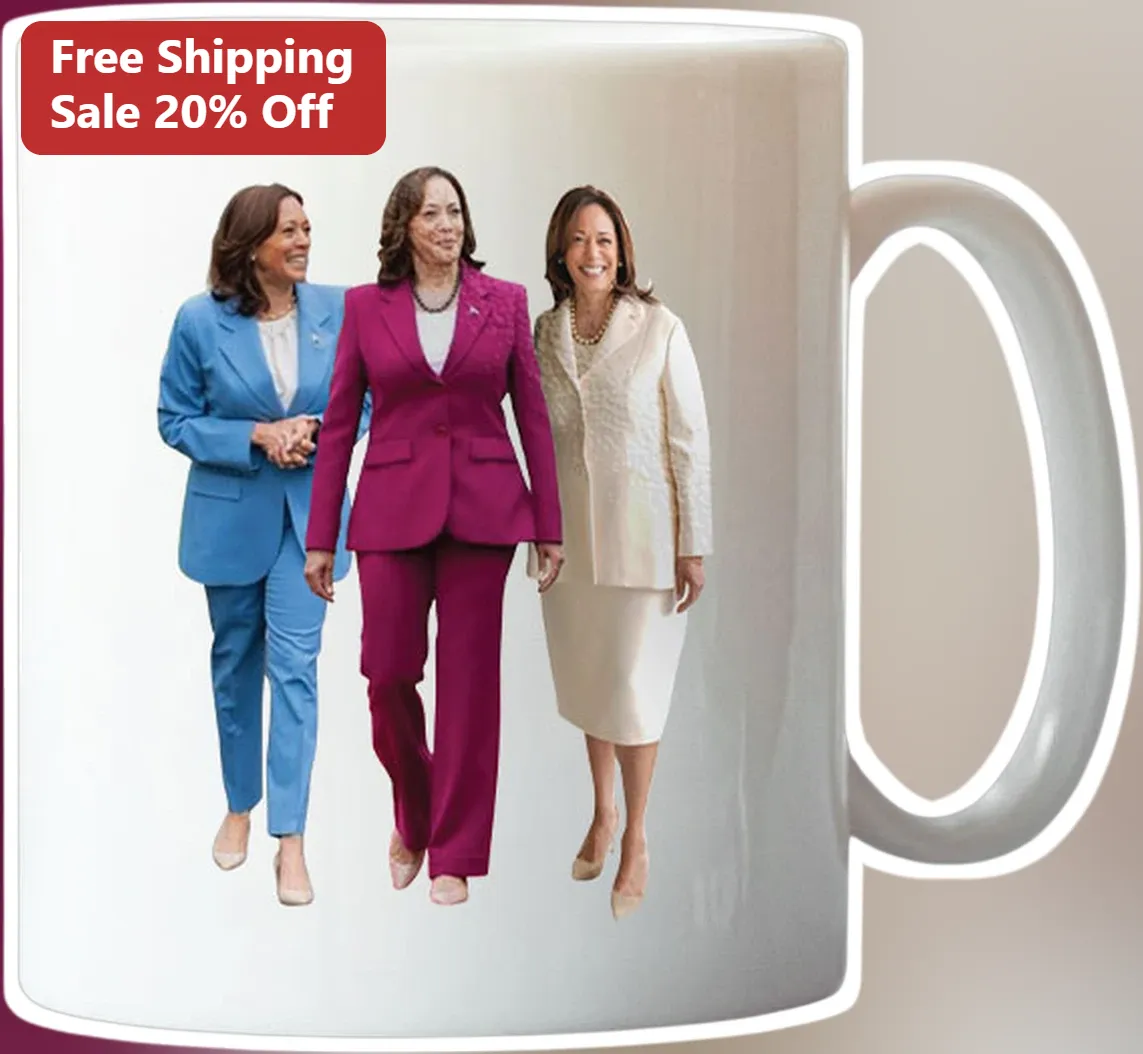 Kamala Harris Mug Ceramic Coffee Cup Political Gift for Supporters
