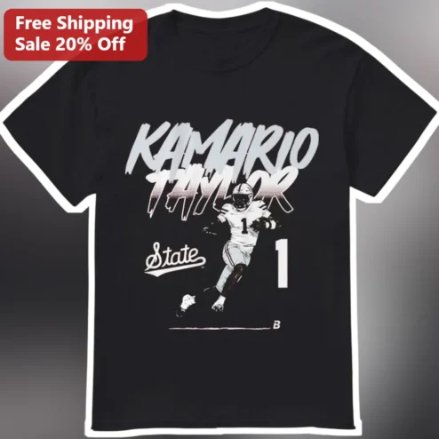 Kamario Taylor Mississippi State Football Player Graphic Tee