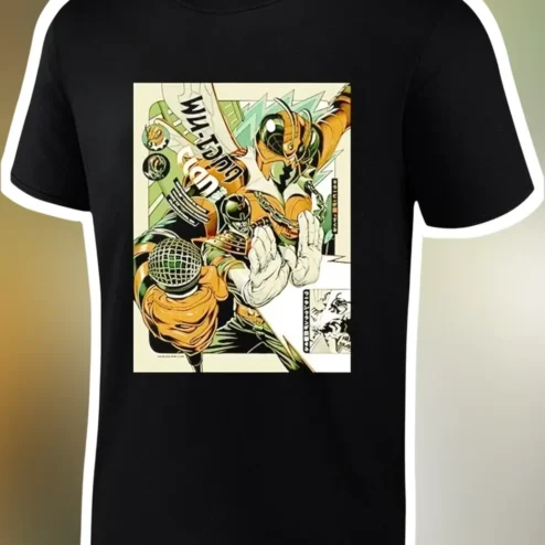 Kamen Rider Gaim Tee Comic Book Style Tokusatsu Hero Graphic T-Shirt for Men Women Fans