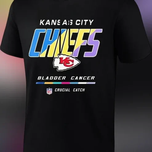 Kansas City Chiefs Crucial Catch Bladder Cancer Awareness Tee NFL Fan Gift