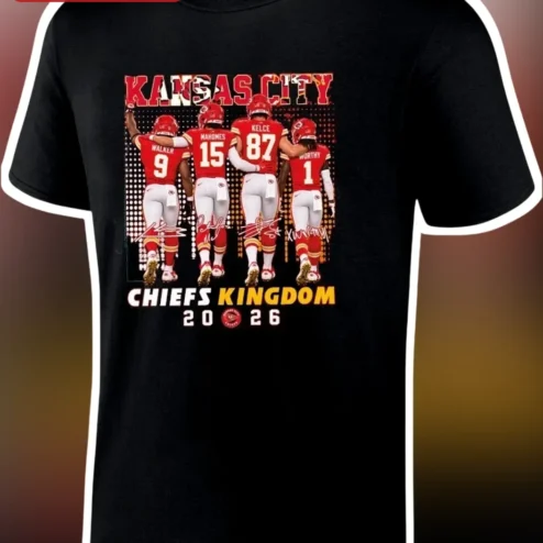 Kansas City Chiefs Kingdom 2026 Tee Patrick Mahomes NFL Fan Apparel Game Day Shirt