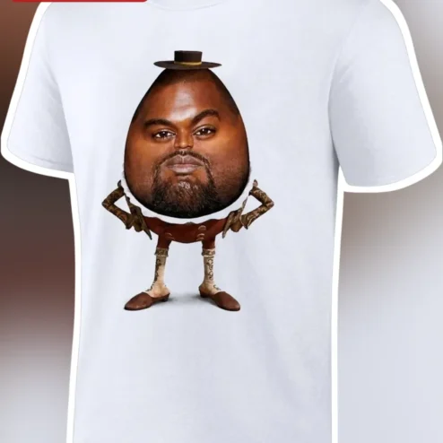 Kanye West Mr Potato Head Meme Graphic Tee Funny Hip Hop Parody Shirt for Men Women