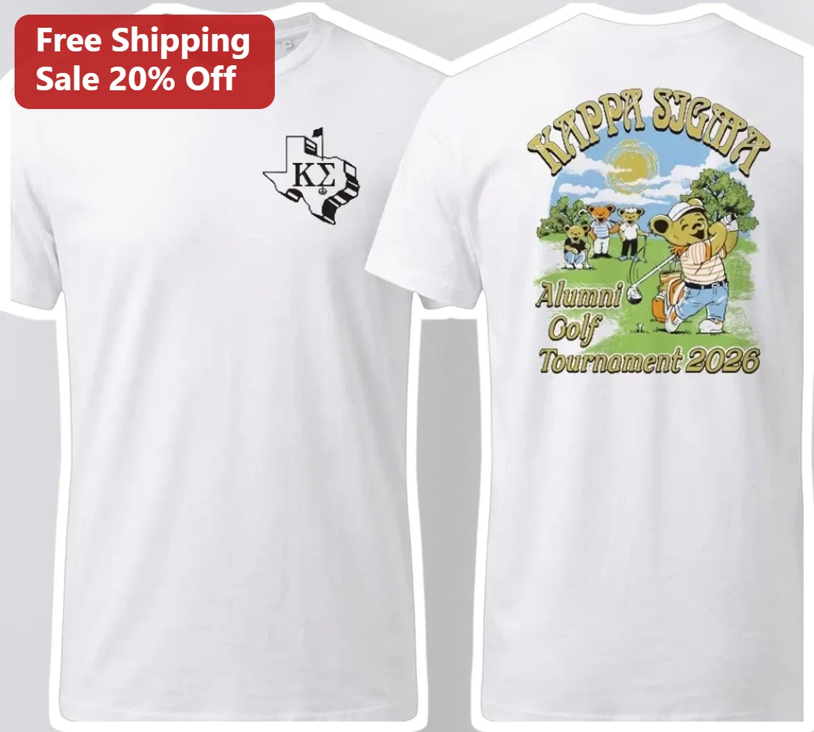Kappa Sigma Alumni Golf Tournament Tee Greek Life Brotherhood Apparel Gift