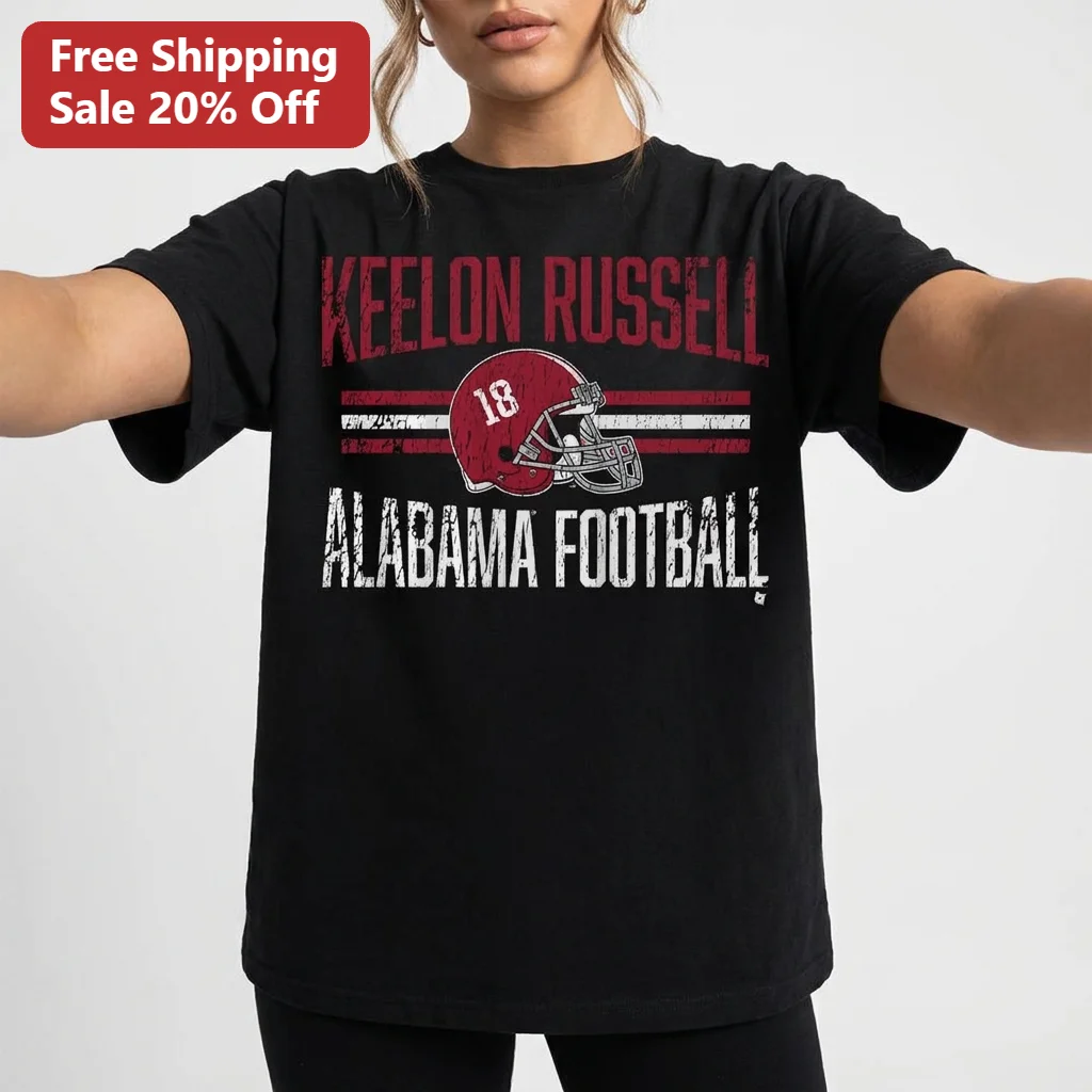 Keelon Russell Alabama Football Tee, Crimson Tide Vintage Graphic Tee Gift for College Football Fans