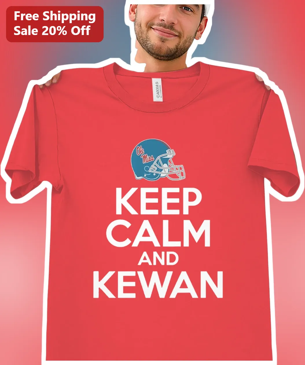 Keep Calm And Ole Miss Rebels Football Helmet Graphic Tee For College Fans