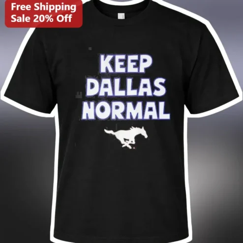 Keep Dallas Normal Tee Distressed Vintage Graphic T-Shirt for Men Women