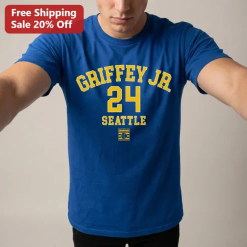 Ken Griffey Jr 24 Seattle Baseball Hall of Fame Tee, Mariners Legend Gift for Fans and Collectors