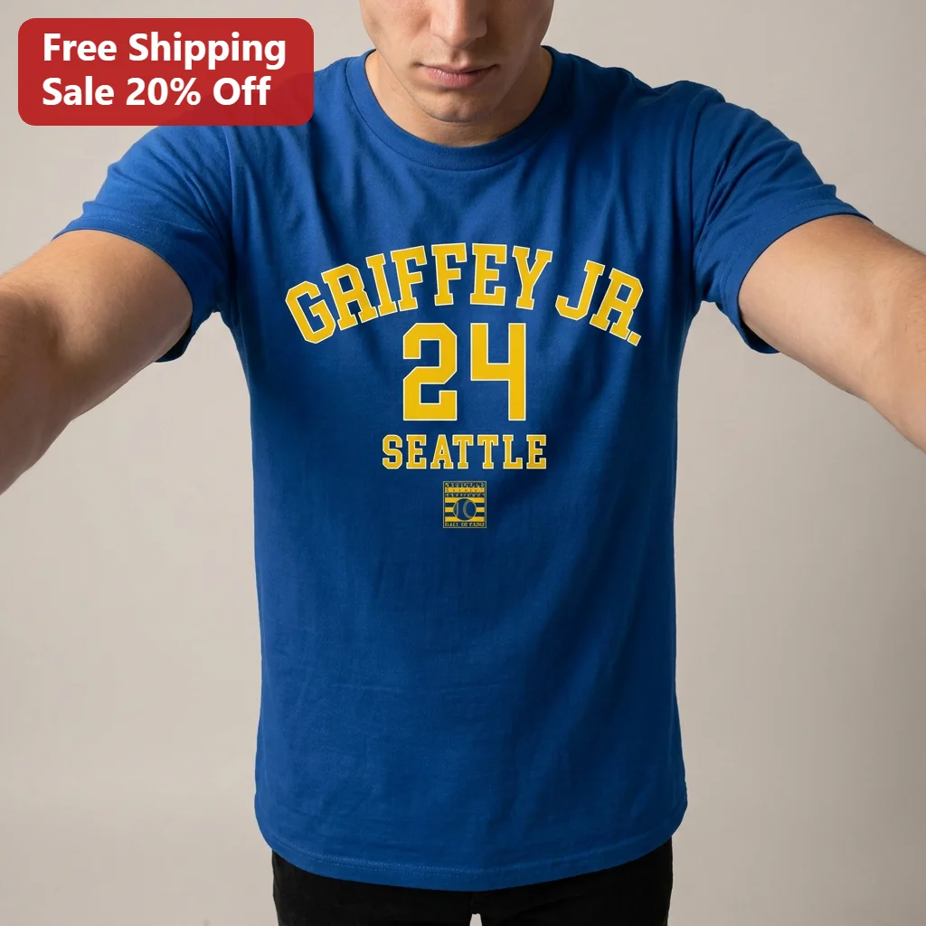 Ken Griffey Jr 24 Seattle Baseball Hall of Fame Tee, Mariners Legend Gift for Fans and Collectors