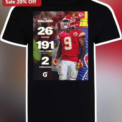 Kenneth Walker III Kansas City Chiefs Stats Graphic Tee
