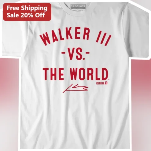 Kenneth Walker III Vs The World Graphic Tee NFL Running Back Fan Gear