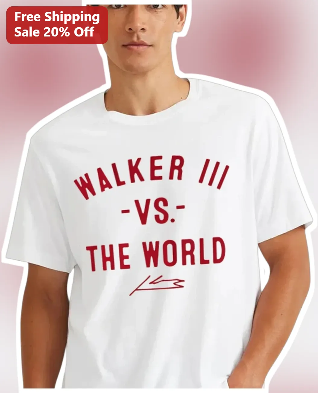 Kenneth Walker III -VS- The World Signature Tee NFL Fan Gift