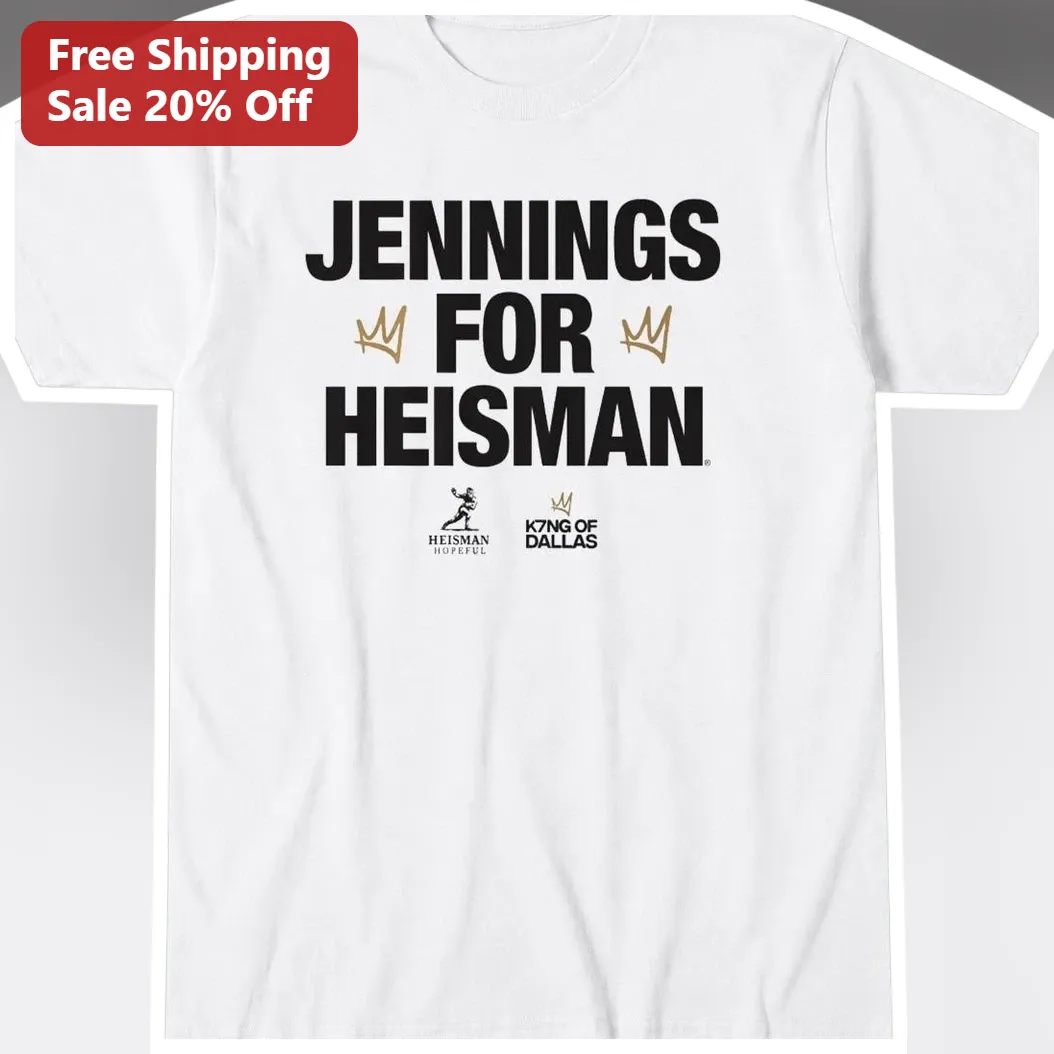 Kevin Jennings For Heisman K7NG Of Dallas Tee SMU Football Fan Gift