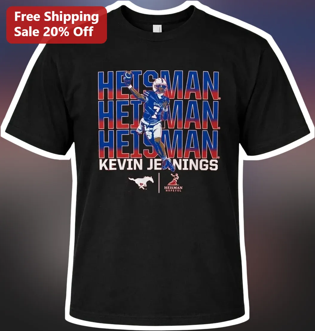 Kevin Jennings Heisman SMU Mustangs College Football Graphic Tee