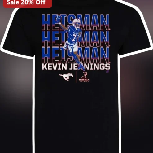 Kevin Jennings Heisman SMU Mustangs Football Fan Tee