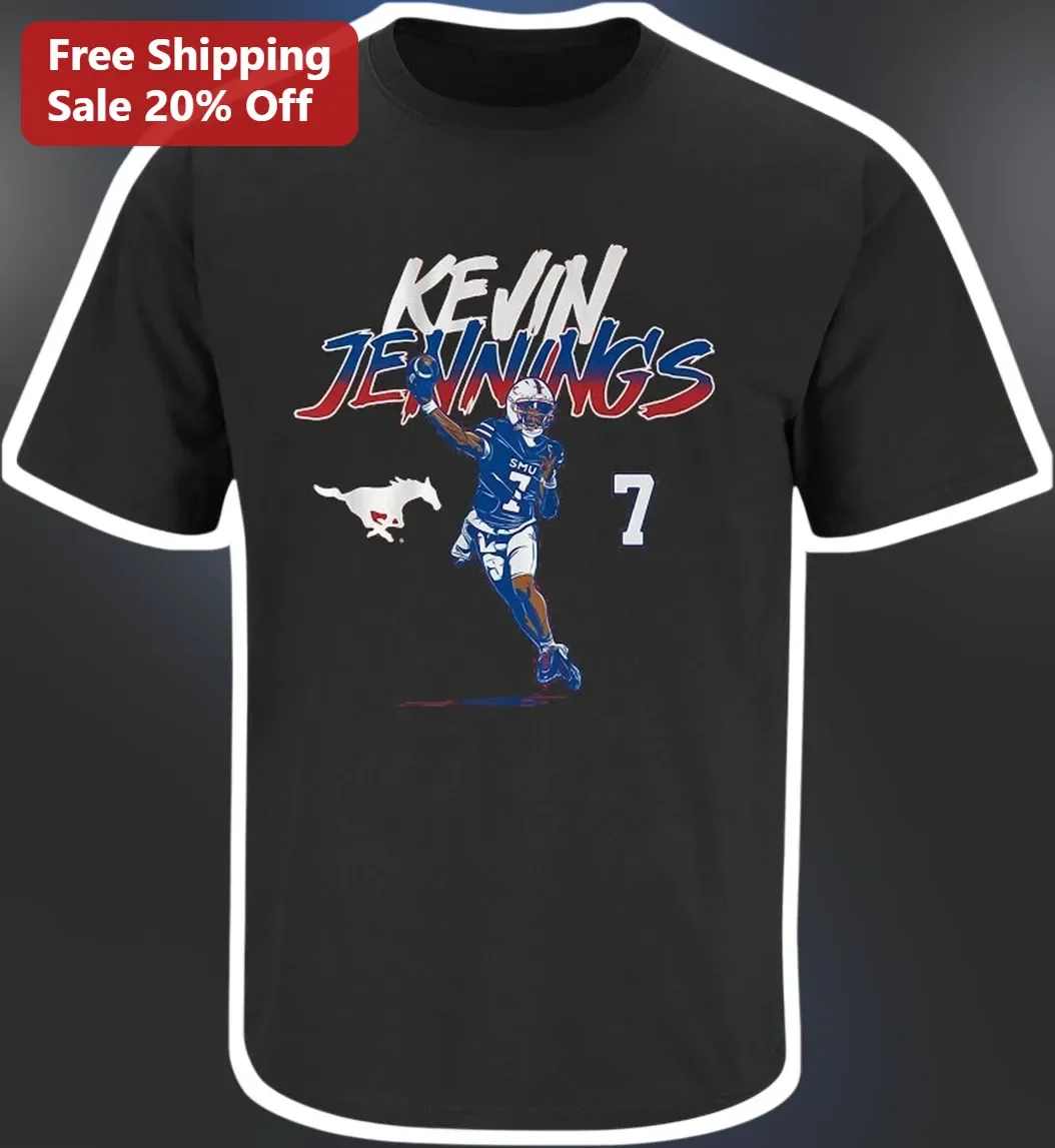 Kevin Jennings SMU Mustangs Football Player Graphic Tee