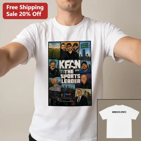 KFAN The Sports Leader Tee, Minnesota Sports Radio Fan Gift, Twin Cities Game Day Apparel