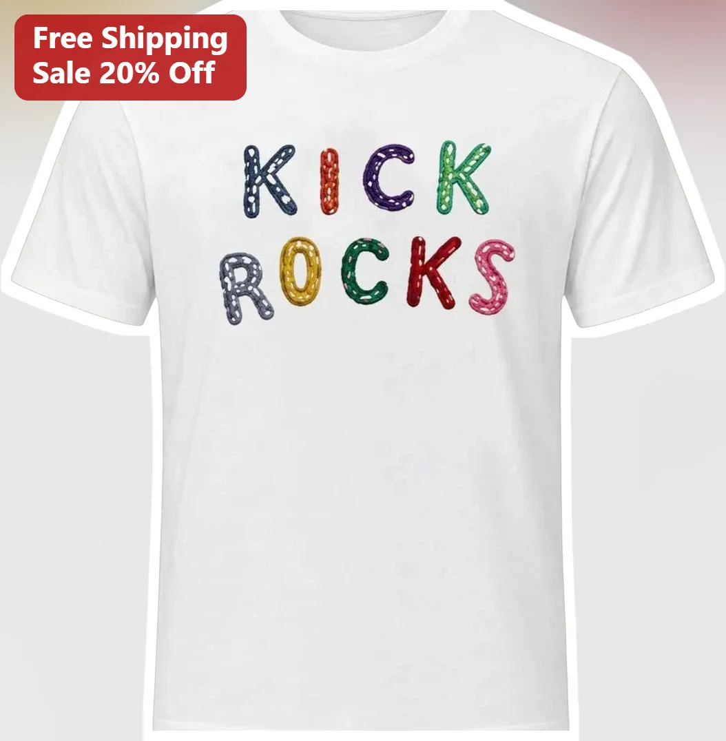 Kick Rocks Graphic Tee Funny Candy Lettering Kids Shirt