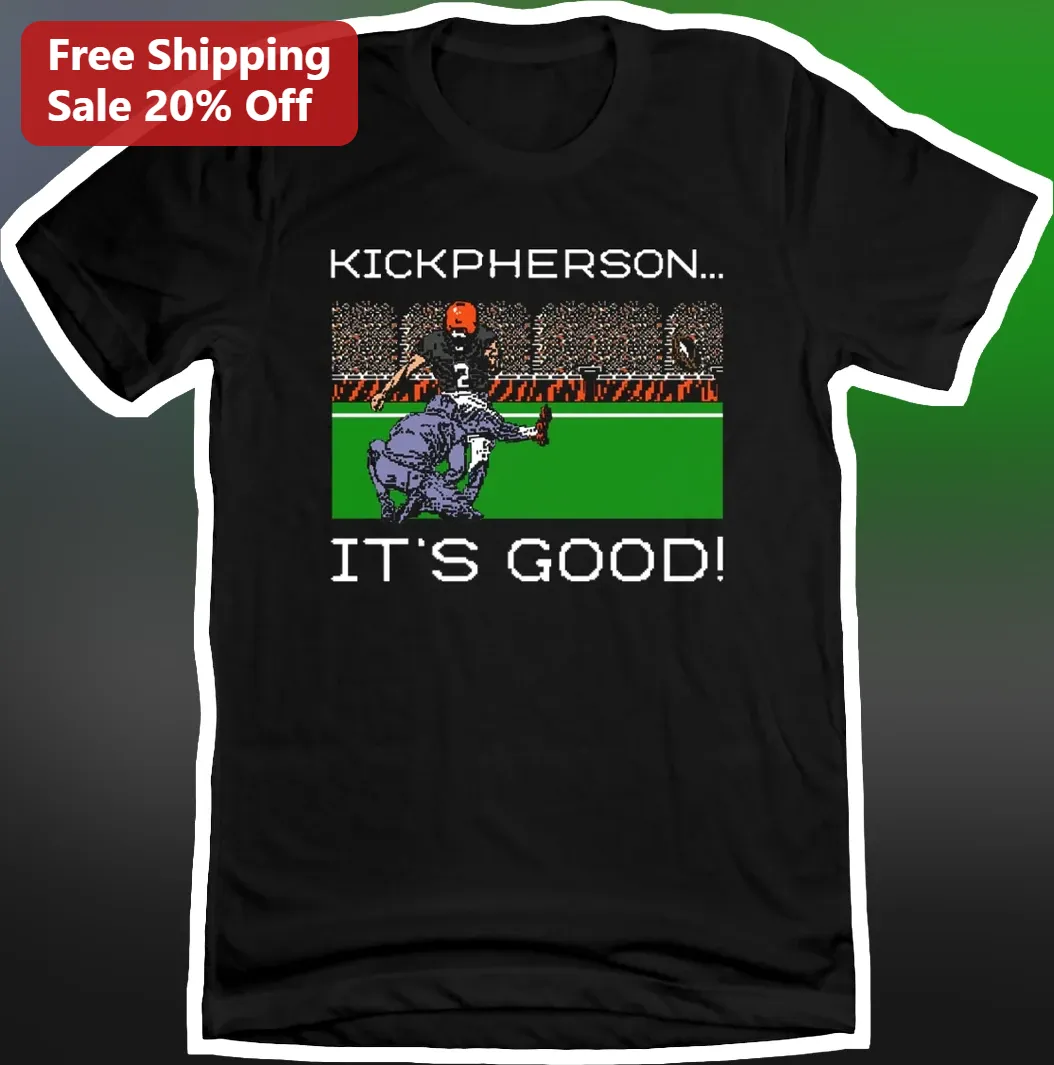 KICKPHERSON... IT'S GOOD! Justin Kickerson Pixel Art Football Tee