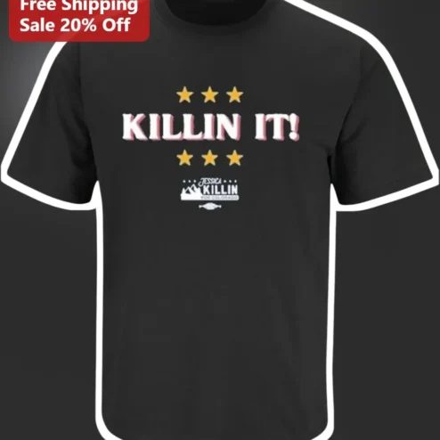 KILLIN IT! Tee Funny Outdoor Hunting Fishing Graphic Shirt for Men Women