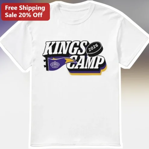 Kings Camp Tee Hockey Fan Gear Youth Sports Team Apparel Personalized Gift