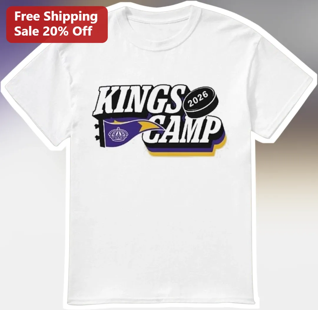 Kings Camp Tee Hockey Fan Gear Youth Sports Team Apparel Personalized Gift