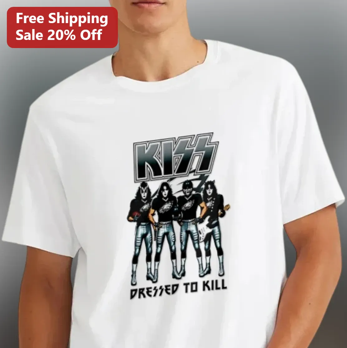 KISS Dressed to Kill Tee, Vintage Rock Band Album Graphic Shirt, Music Fan Gift for Men and Women