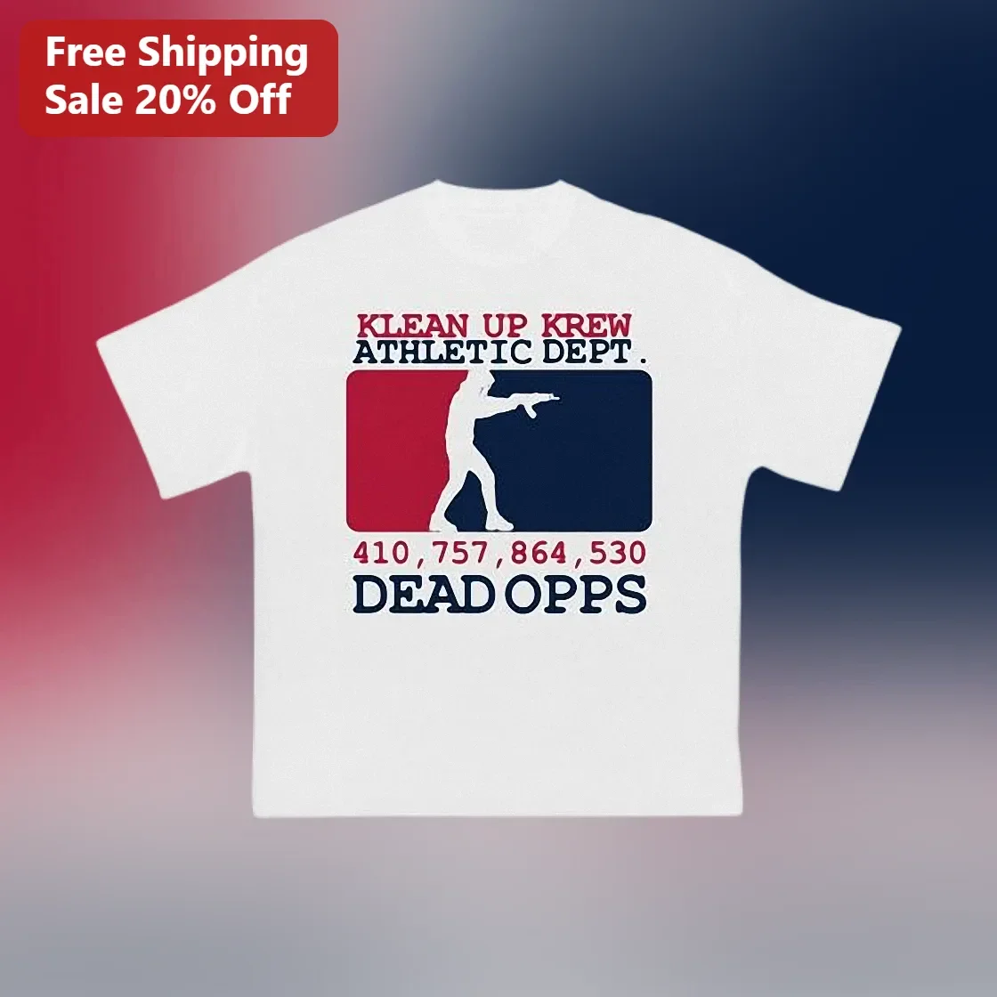Klean Up Krew Athletic Dept Dead Opps Graphic Tee Hip Hop Streetwear Shirt